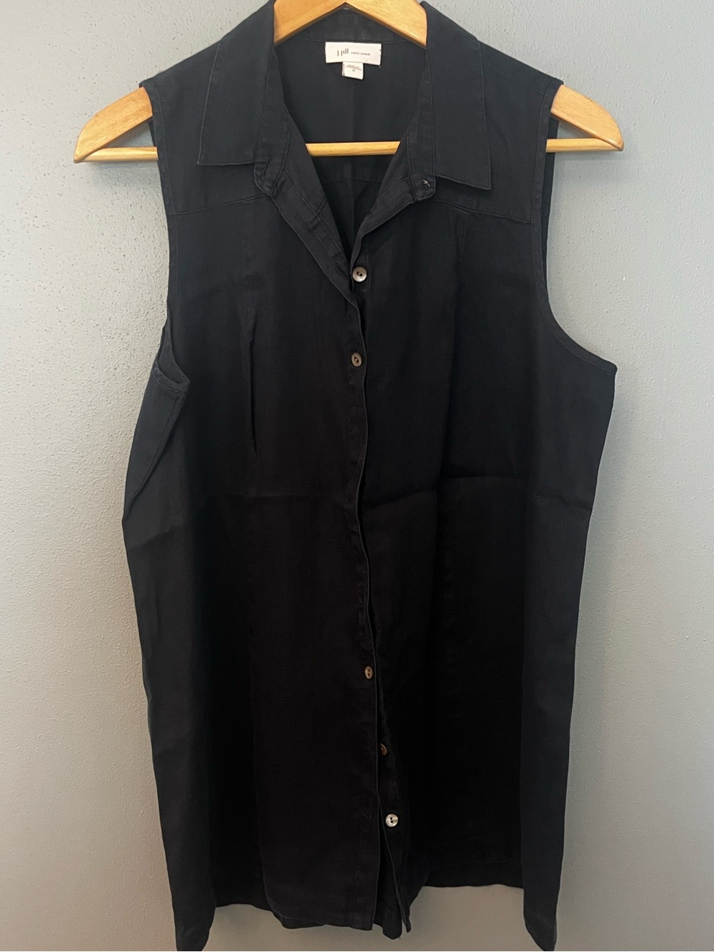 J. Jill Sleeveless Button Front Tunic